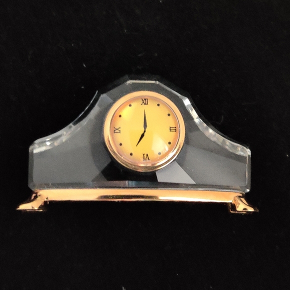 Retired Swarovski Swan 🦢 Mantle Clock Mint - Picture 1 of 10